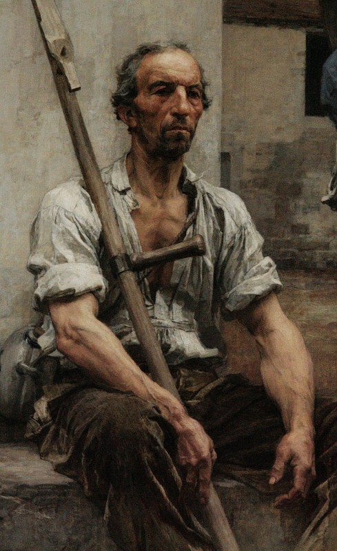 "Painting. Figure" by Léon Augustin Lhermitte