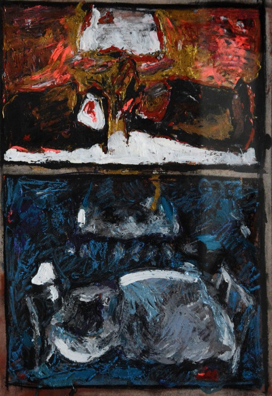 "Рисунок. Продолжительный" by Доина Мындреан, 300x200mm, пастель / бумага