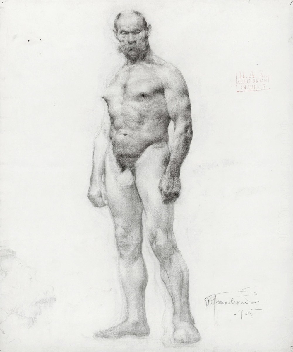 "Drawing. Nude" by P. Rozhkovskii