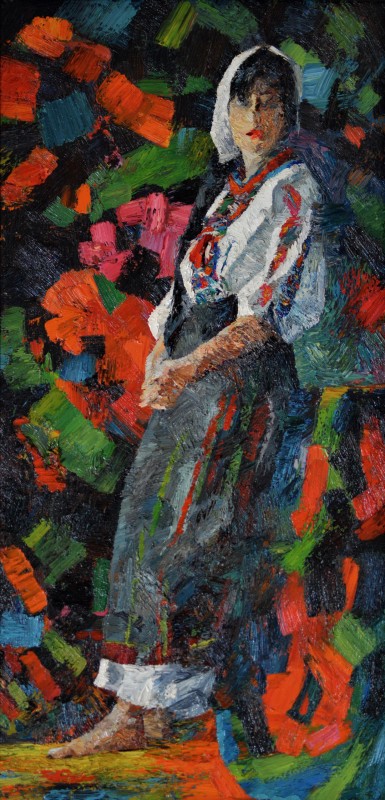 "Painting. Figure. Long term" by Dumitrița Znaida, 840x420mm, oil on canvas