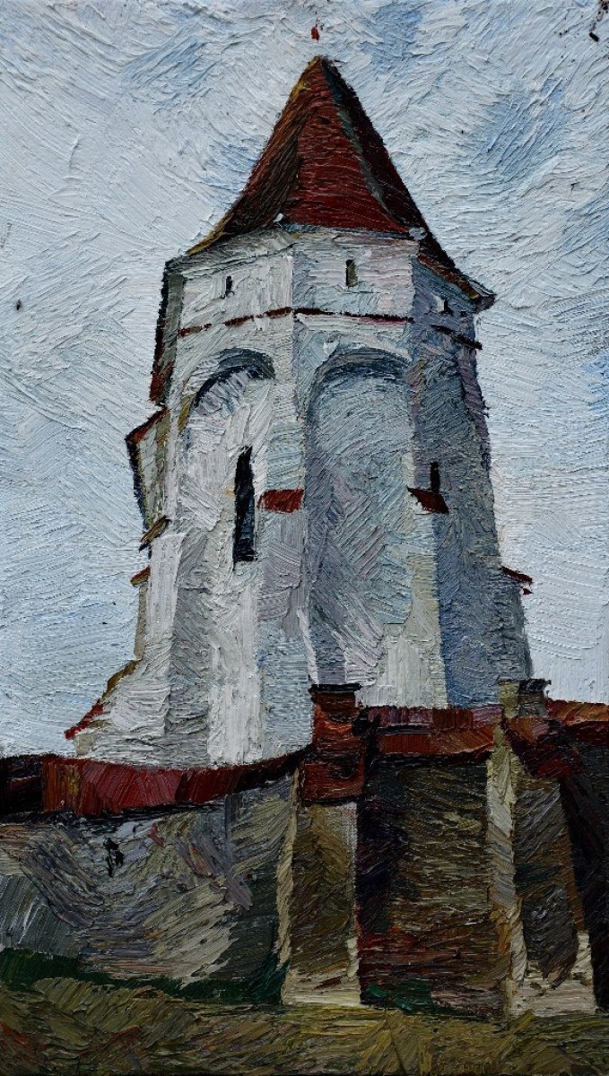 "Pictură. Pleinair. Pleinair România" by Oxana Țip, ulei pe pânză