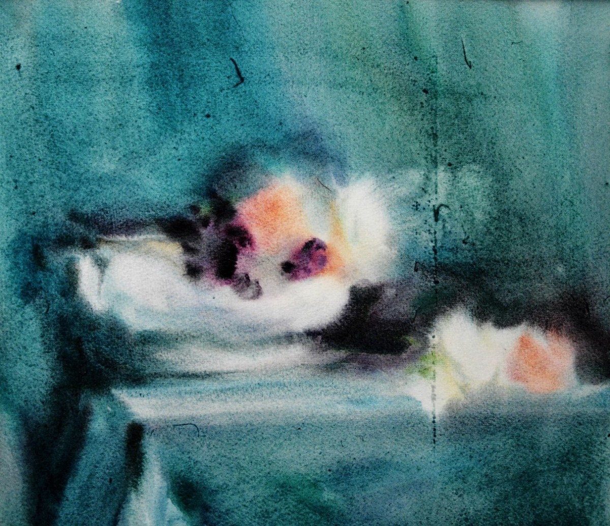 "Still life" by Vladimir Smirnov, watercolor