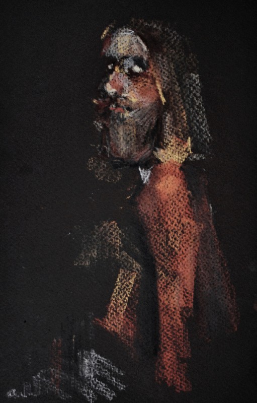 "Crochiu" by Renata Afanasii, 2016, 400x250mm, Russian sauce pe hârtie