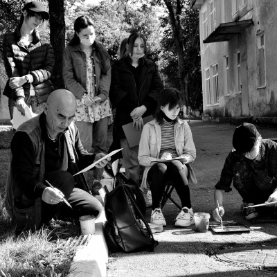 ... începutul practicii de pleinair de vară / clasa a VIII-a, a X-a și a XI-a. /