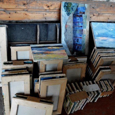 Studenții la pleinair de toamnă. Septembrie 2016