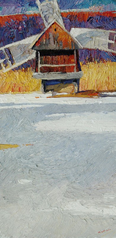 "Painting. Pleinair" by Anatol Ghimpu, oil on canvas