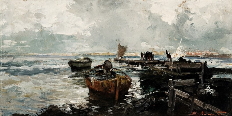"Живопись. Морской пейзаж" by Езелино Брианте