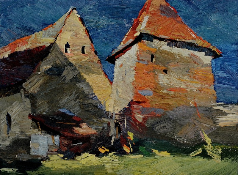 "Transilvania" by Anatol Ghimpu, oil on canvas
