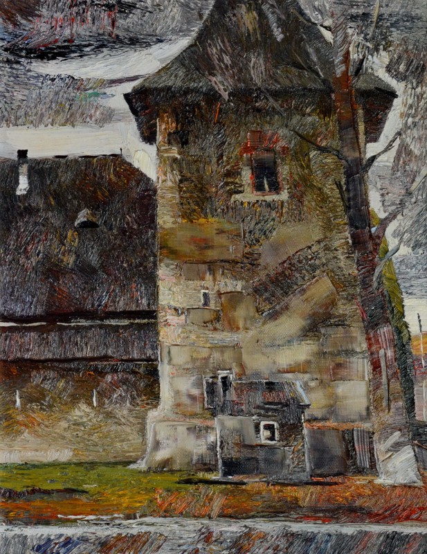 "Pictură. Pleinair. Cetăți și biserici" by Anatol Ghimpu, ulei pe pânză