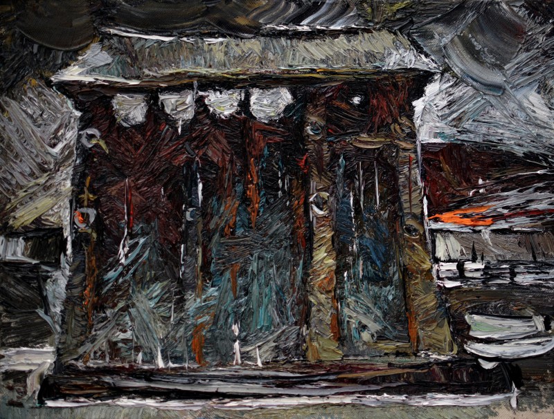 "Живопись. Пленэр. Продолжительный" by Доина Мындреан, 320x420mm, масло / холст