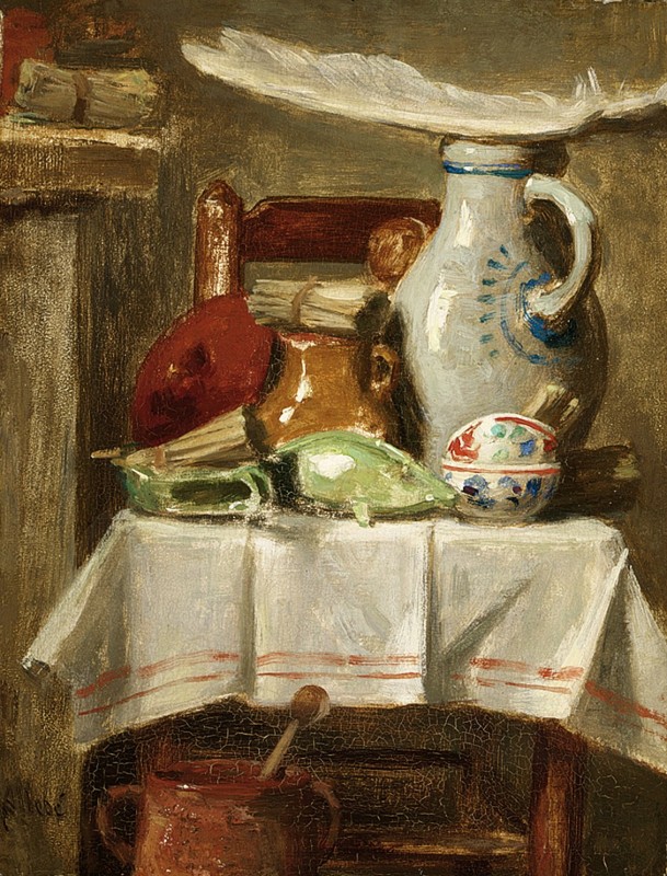 "Painting. Still life" by August Allebé