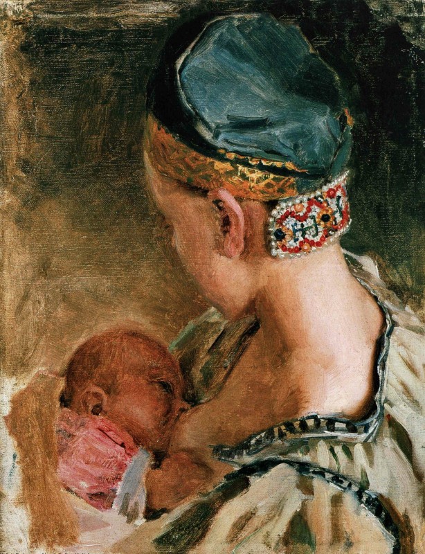 "Pictură. Oameni" by Akseli Gallen-Kallela