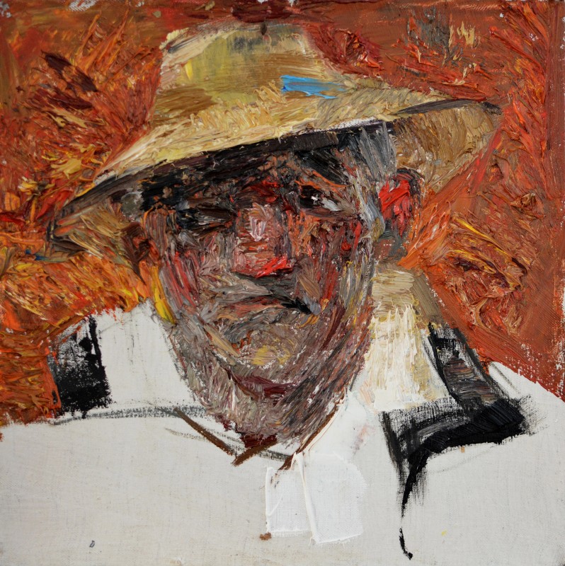 "Живопись. Пленэр. Портрет. Продолжительный" by Диана Румегхеа, 300x300mm, масло / холст