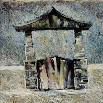 "Etude" by Anatol Ghimpu, 1994, 550x500mm, oil on canvas