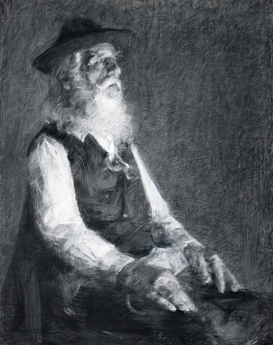 "Desen. Figură / semifigură. De lungă durată" by Eduard Leahu, 700x600mm, Russian sauce pe hârtie