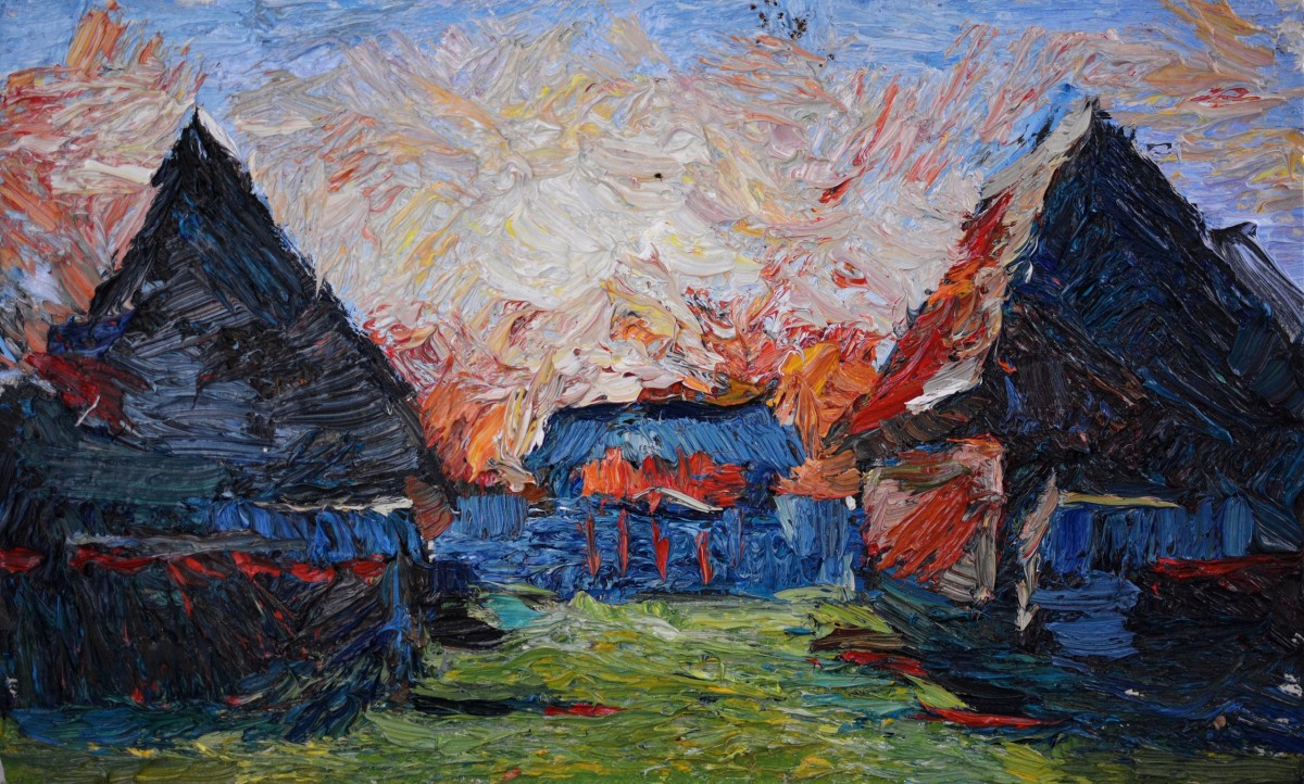 "Pictură. Pleinair. Pleinair România" by Ion Țoncu, ulei pe pânză