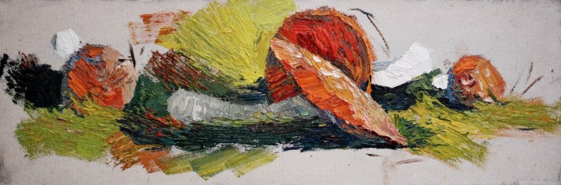 "Studiu. Natură statică" by Cезар Cёбану, 2015, 200x600mm, масло / холст