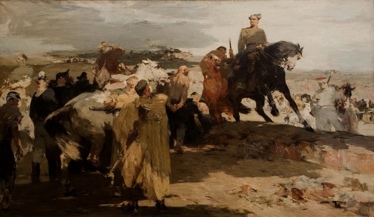 "Composition" by Evsey Evseevich Moiseenko