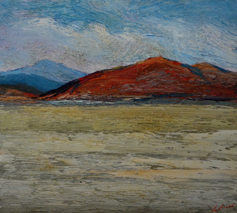 "Nebedag" by Анатол Гимпу, 1999, 400x440mm, масло / холст