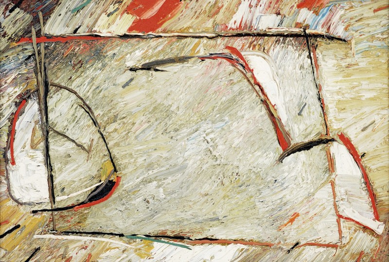 "În atelier (In the workshop)" by Anatol Ghimpu, 1996, 550x800mm, oil on canvas