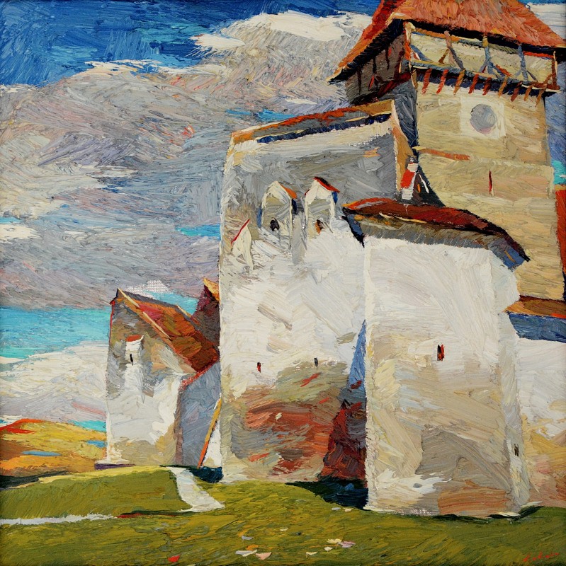 "Etude. Dealu Frumos" by Anatol Ghimpu, 2006, 520x520mm, ulei pe pânză