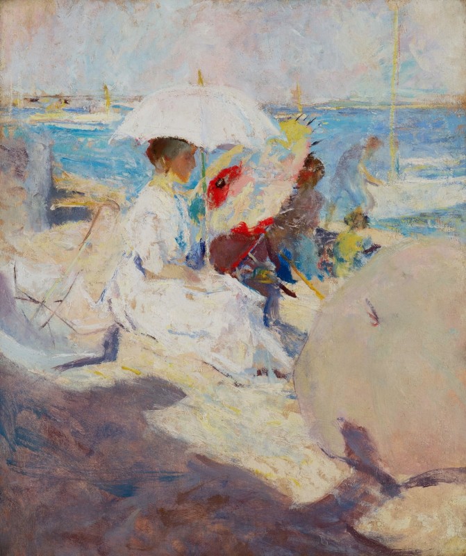 "Композиция. Фигура / полуфигура. Морской пейзаж" by Чарлес Вебстер Хавтхорне