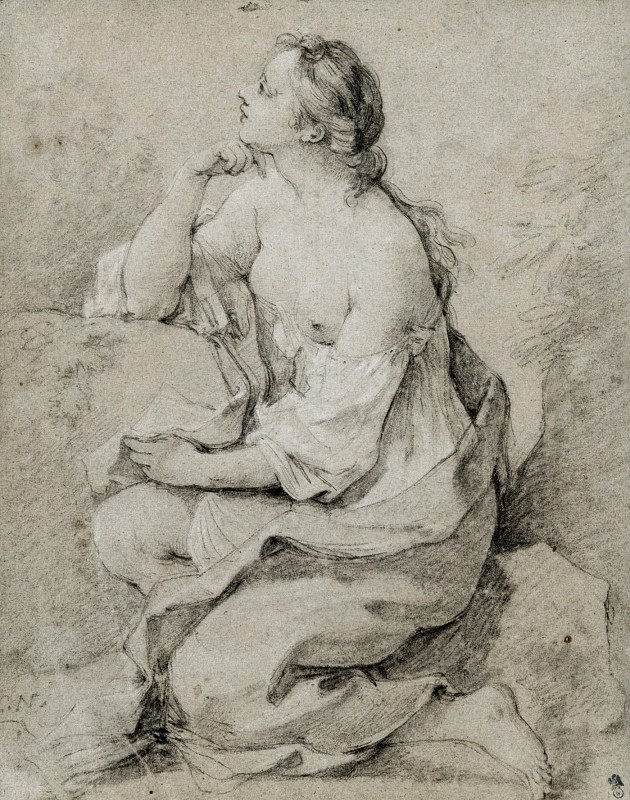 "Desen. Nud" by Charles-Joseph Natoire
