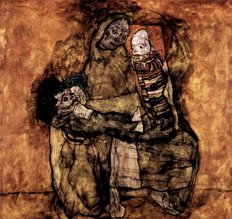 "Painting. Abstract" by Egon Schiele