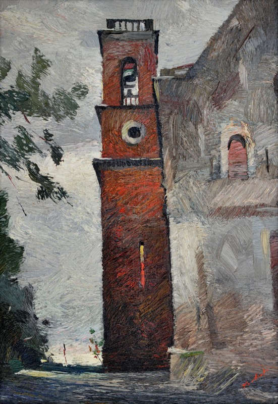 "Toscana" by Anatol Ghimpu, 2001, 600x420mm, ulei pe pânză