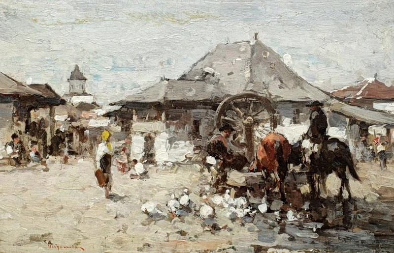"Pictură. Rural" by Nicolae Grigorescu