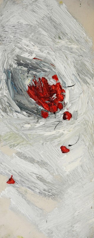 "Studiu. Pleinair" by Georgiana Sacacol, 2021, 500x250mm, ulei pe pânză