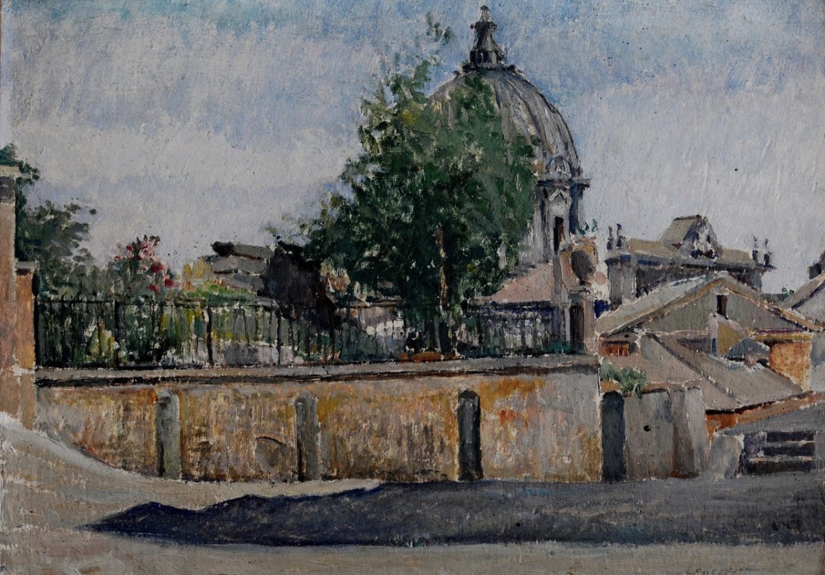 "Painting. Landscape. Rural" by T. Petrescu