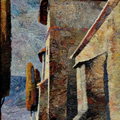 "Moldovița" by Anatol Ghimpu, 2003, 600x420mm, ulei pe pânză