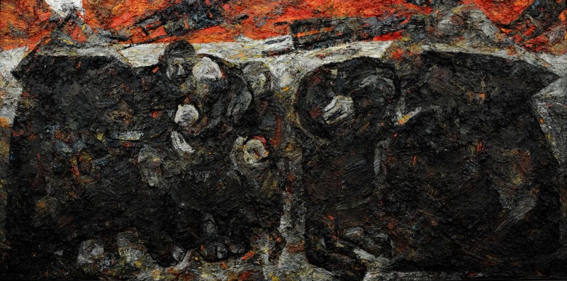 "Painting. Diploma. Long term" by Rodica Dubasari, 1000x2000mm, oil on canvas