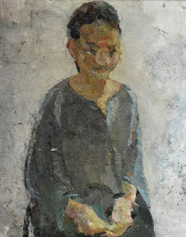 "Studiu. Călugăr" by Cристина Челару, 2000, 500x400mm, масло / холст