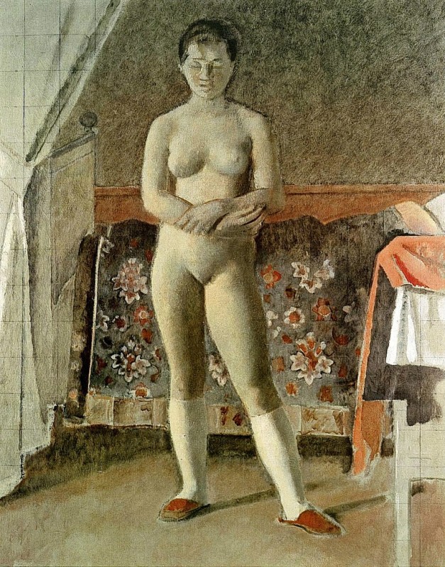 "Painting. Nude" by Balthasar (Balthus) Klossowski de Rola