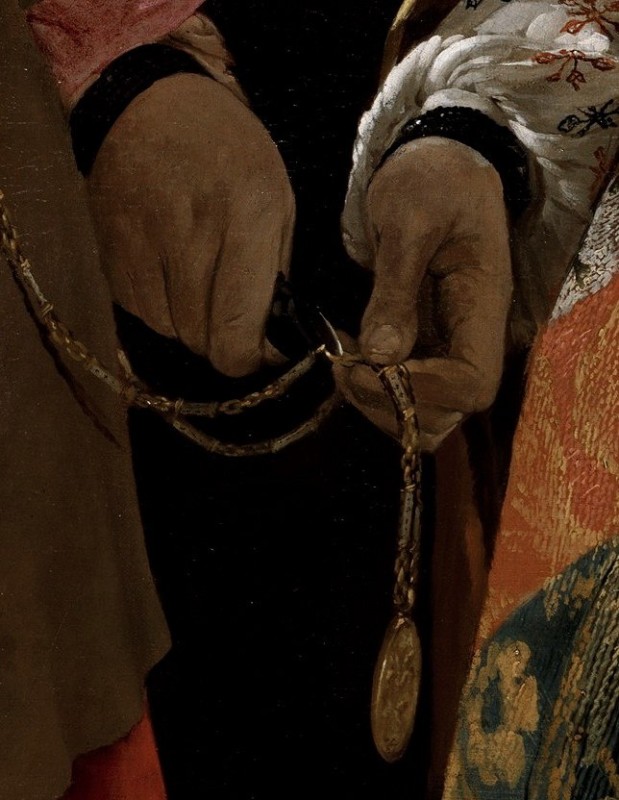 "Painting. Gypsum, head, hands, feet" by Georges de La Tour