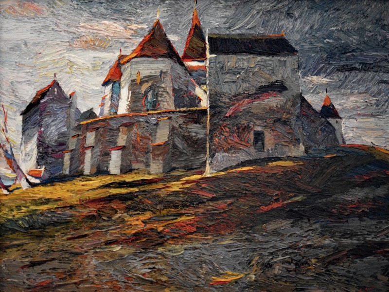 "Painting. Pleinair. Pleinair romania" by Anatol Ghimpu, oil on canvas