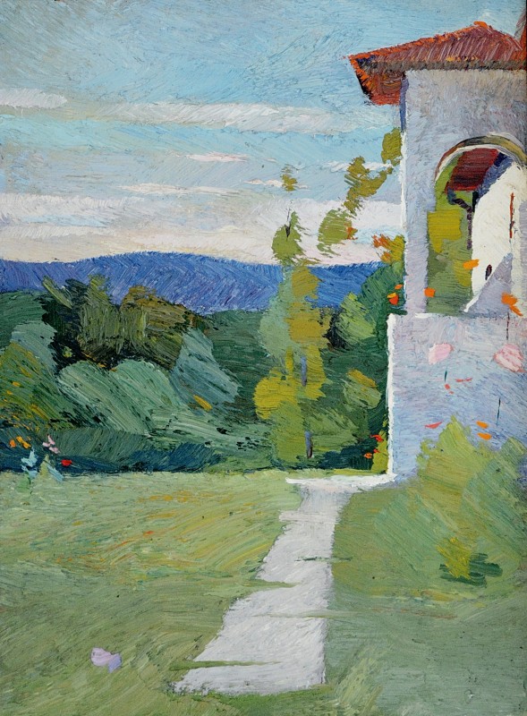 "Etude. Râmnicu-Vâlcea" by Anatol Ghimpu, 2011, 400x300mm, oil on canvas