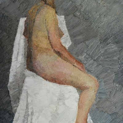 "Nud" by Александра Cлапатиуc, 2009, 600x420mm, масло / холст