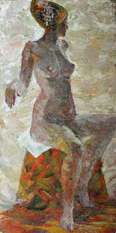 "Nud" by Cаролина Леагул, 2013, 840x420mm, масло / холст