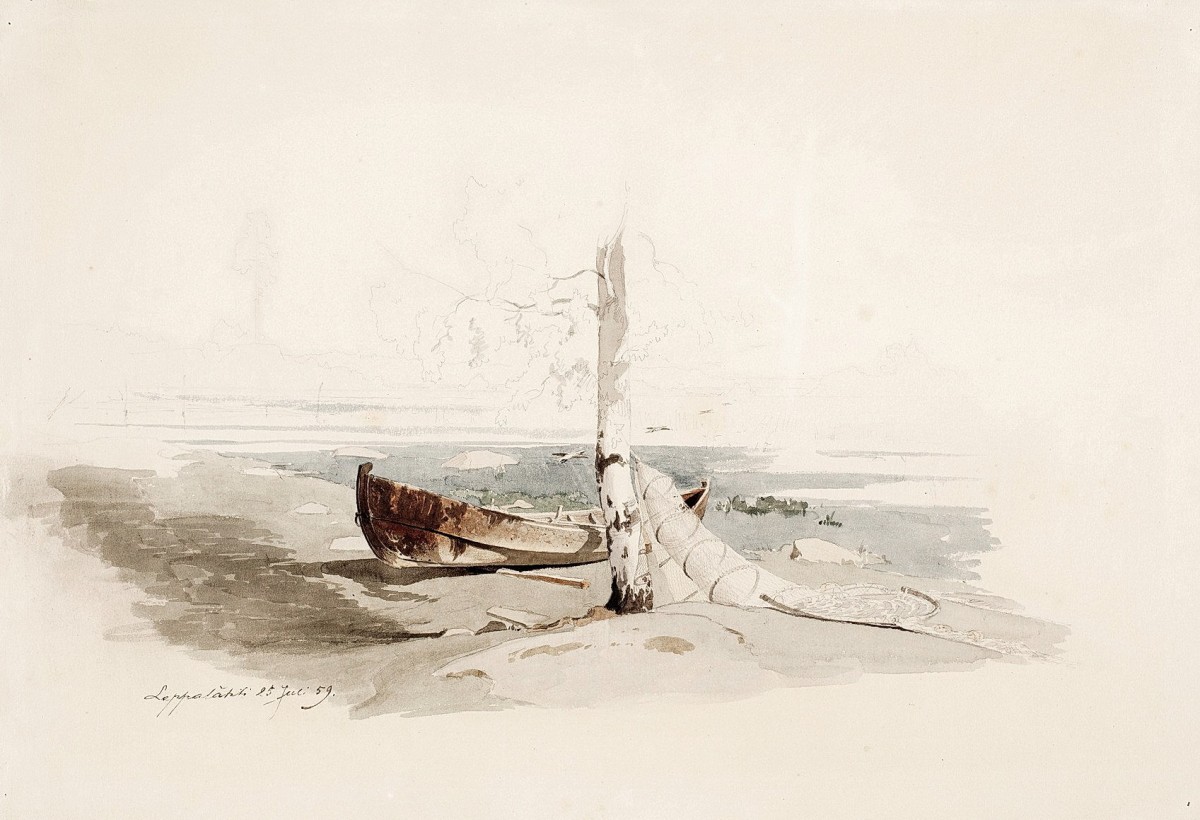 "Painting. Marine landscapes" by Werner Holmberg