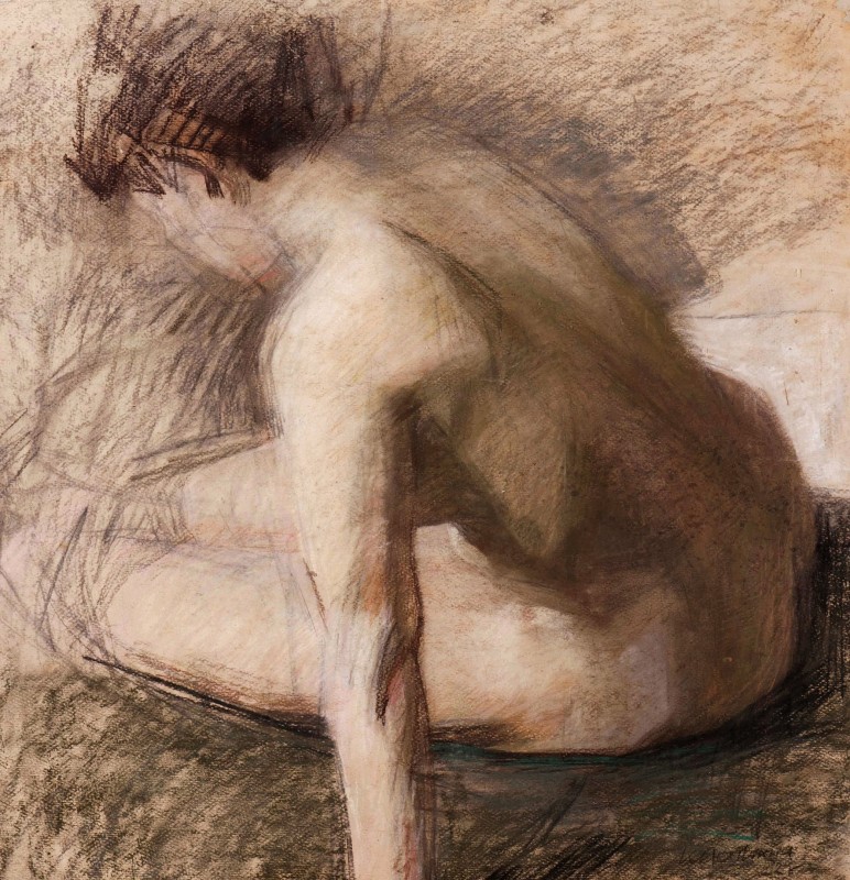 "Painting. Nude" by Konstantin Matveevich Lomykin
