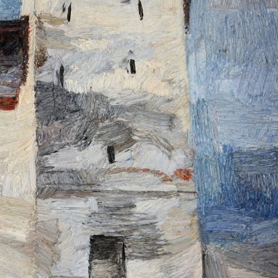 "Motiv. Agnita" by Alexandra Clapatiuc, 2012, 600x300mm, oil on canvas