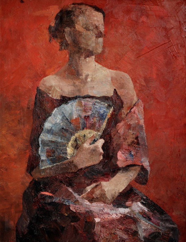 "Semifigură" by Ион Визновиcи, 2008, 680x520mm, масло / холст