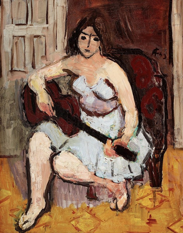"Painting. Figure" by Alexandru Ciucurencu, oil on canvas