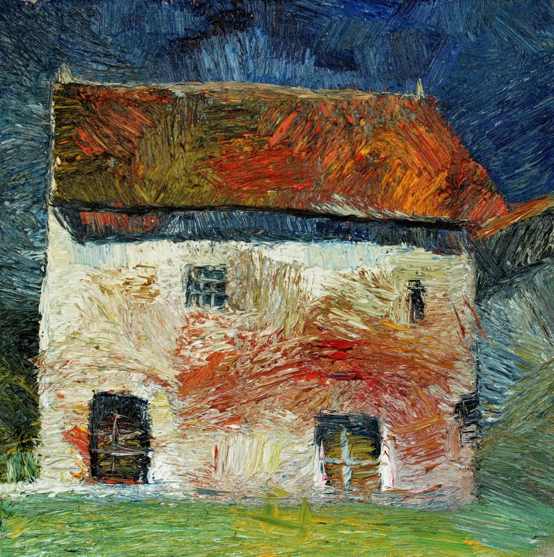 "Etude.  Transylvania" by Ion Golubei, 2015, 300x300mm, oil on canvas