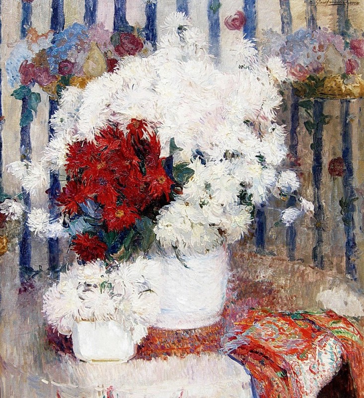 "Painting. Flowers" by Ernest Godfrinon