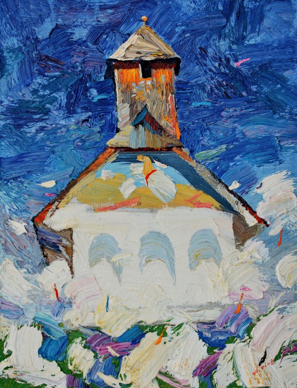 "Этюд. Тыргу Жиу" by Анатол Гимпу, 2018, 420x320mm, масло / холст