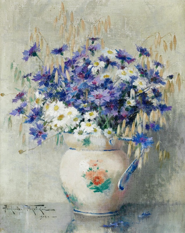 "Painting. Flowers" by Aleksandr Vladimirovich Makovsky